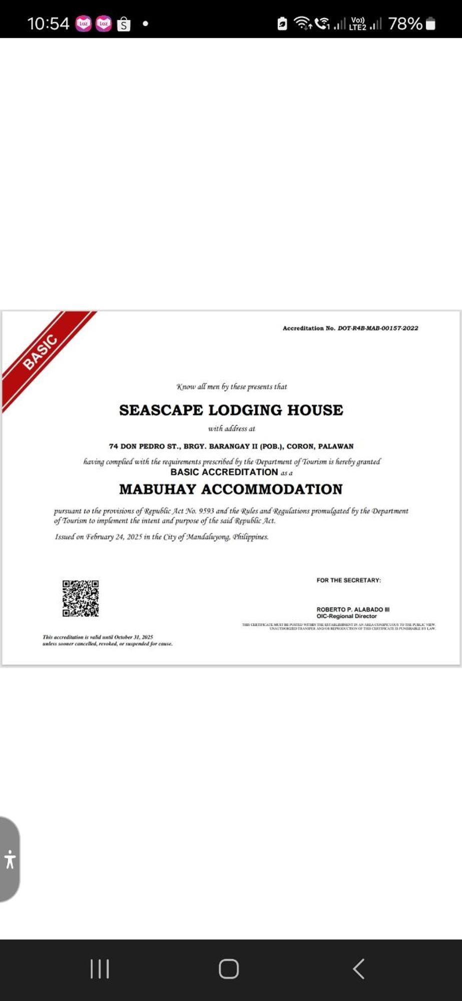 Seascape Lodging House Coron Exterior foto